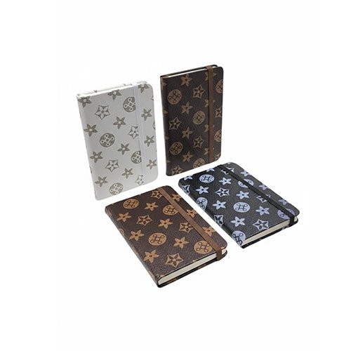 9 Premium Patterned Cover Notebook with Elastic Band - Image 1