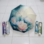 New Digital Flower Printed Umbrella