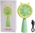 Rechargeable Mini Fan with Dual Modes & Light