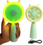 Rechargeable Mini Fan with Dual Modes & Light - Image 2