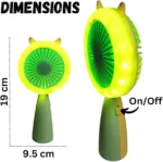 Rechargeable Mini Fan with Dual Modes & Light - Image 3