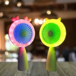 Rechargeable Mini Fan with Dual Modes & Light - Image 4