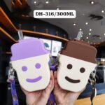 (DH-316)- Pvc Smile silicon Body Bottle 300ml