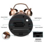 Quartz Metallic Bronze and Silver colour metal Clock - Image 4