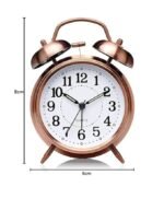 Quartz Metallic Bronze and Silver colour metal Clock - Image 2