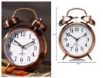 Quartz Metallic Bronze and Silver colour metal Clock - Image 5