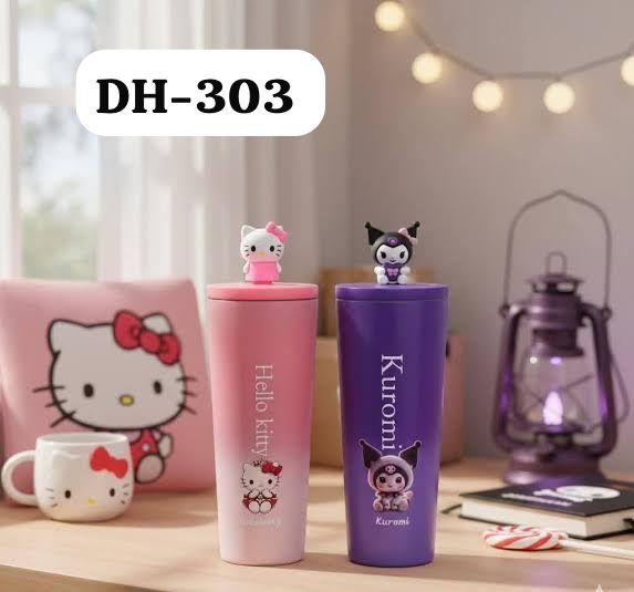 IMG-20251224-WA0034 SB(DH-303)- Kuromi & Hello Kitty Theme Insulated Tumbler - Image 1