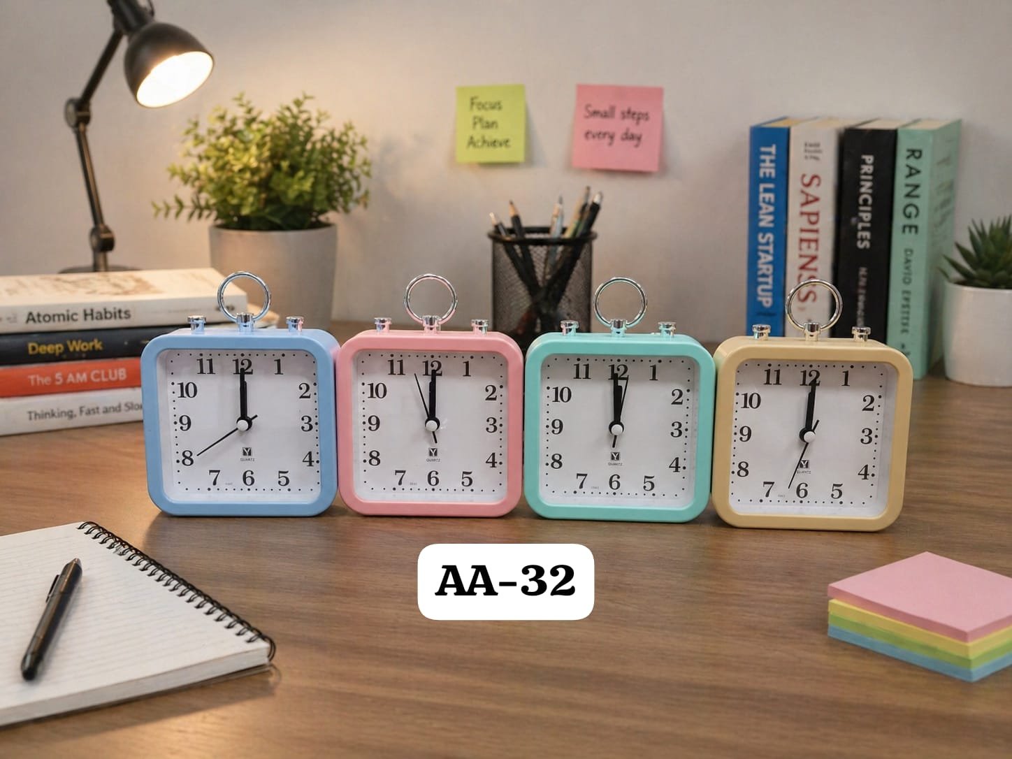 IMG-20260428-WA0005 (AA‑32)-Pastel square alarm clocks - Image 1