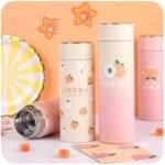 SB()-  Peach Themed Thermos Bottle 650ml